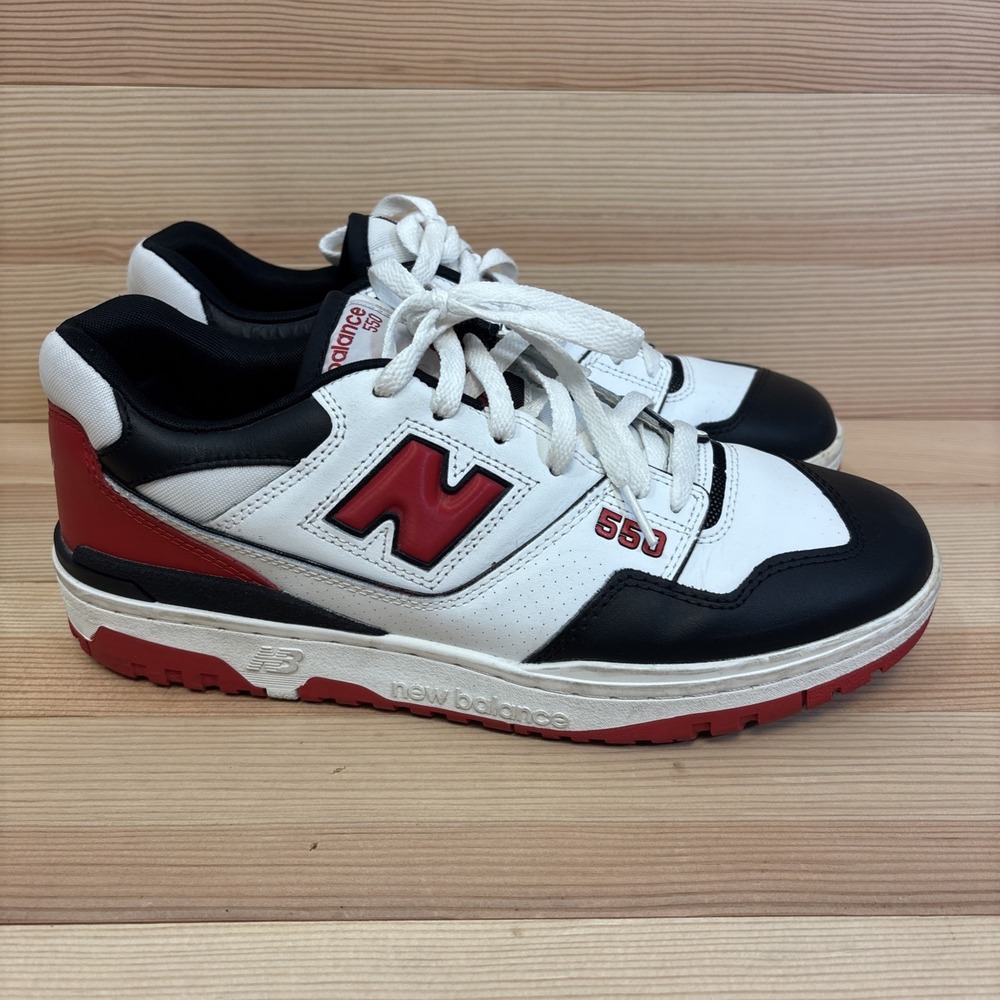 New Balance BB550 Team Red White Black (BB550HR1) Men's Sz 11
